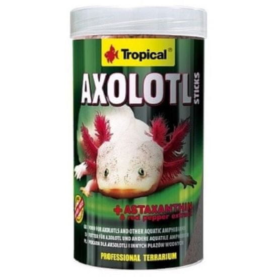 TROPICAL Krmivo pro akvarijní ryby Axolotl sticks 250ml/ 135g