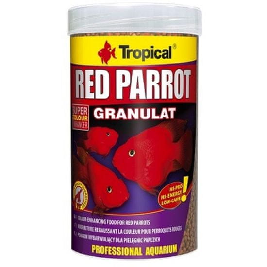 TROPICAL Krmivo pro akvarijní ryby Red Parrot 1000ml /400g granule