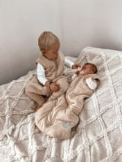 NATULINO Zimní spací pytel pro miminko, NATURALS LATTE, M (6 - 12 měsíců), GOTS