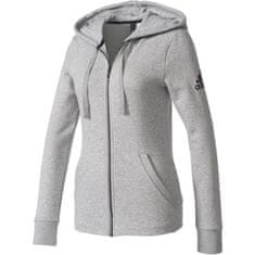 Adidas Mikina šedá 147 - 151 cm/XXS Essentials Solid Full Zip Hoodie W