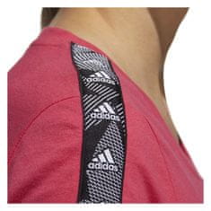 Adidas Tričko růžové L Essentials Tape