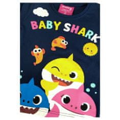 Eplusm Dívčí tričko s dlouhým rukávem "Baby Shark" tmavě modrá 110 / 4–5 roků Modrá