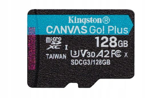 Kingston Paměťová karta microSDXC Canvas Go! Plus 128 GB