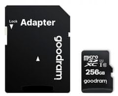 GoodRam Paměťová karta microSDXC M1AA 256GB + adaptér