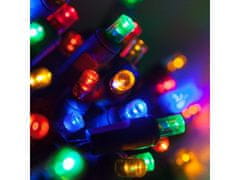 AUR Venkovní LED vánoční řetěz - různobarevná, 21m, 210 LED