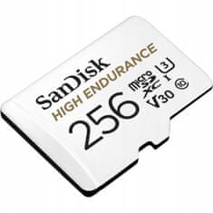 SanDisk Paměťová karta High Endurance microSDXC 256GB V30 + adaptér