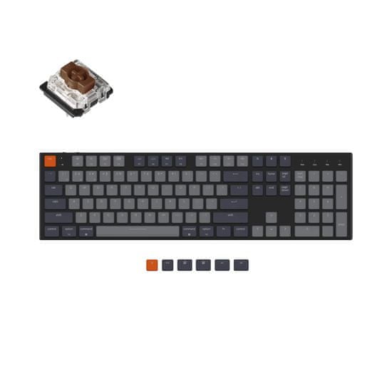 Keychron K5 Mechanická klávesnice Slim LED Brown Gateron K5-A3