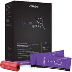 NieZnaszMnie Přípravek pro psy Vebiot Geria-light dog 30 sáčků s tyčinkou + sáčky na trus