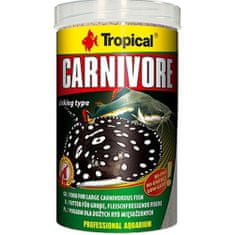 TROPICAL Krmivo pro akvarijní ryby Carnivore 1000ml /600g granule