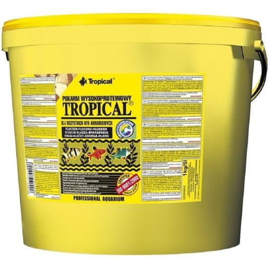 TROPICAL Krmivo pro akvarijní ryby 11 l /2kg vločky