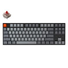 Keychron K8 Mechanická klávesnice, bílá LED dioda, Red Gateron Hot-Swap K8-G1