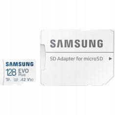 Samsung Paměťová karta microSDXC EVO Plus 128 GB + adaptér