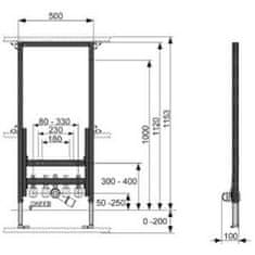 Tece TECEprofil modul pro bidet do sádrok. 9.330.000 - Tece