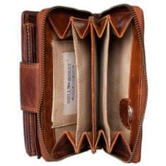 FLW Celá kožená bytelná prostorná peněženka Bull Burry (RFID)