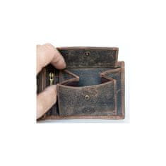 FLW Celá kožená peněženka Pedro z pevné hovězí kůže vintage s ochranou dat na kartách (RFID)