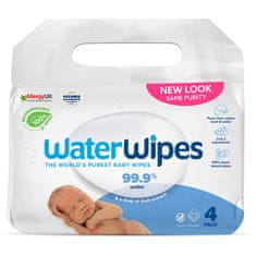 WaterWipes 4x Vlhčené obrousky bez obsahu plastů 60 ks ( 240 ks )