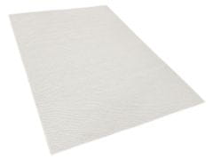 Beliani Vlněný špinavě bílý koberec 140 x 200 cm ELLEK