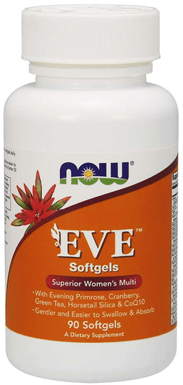 NOW Foods Multi Vitamins Eve, Multivitamín pro Ženy, 90 softgelových kapslí