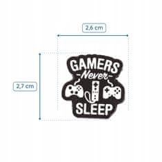 Pinets® Ozdobný špendlík herní Gamers Never Sleep