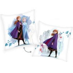 Herding Oboustranný dekorační polštářek 40/40cm DISNEY FROZEN 2