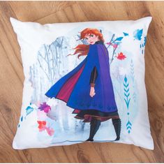 Herding Oboustranný dekorační polštářek 40/40cm DISNEY FROZEN 2