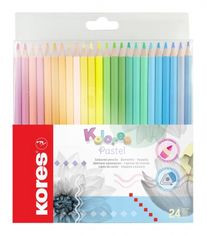 Kores Kolores Pastel trojhranné pastelky 24 barev