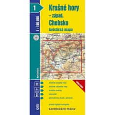 1:100T ( 1)-Krušné hory-západ,Chebsko (turistická mapa)