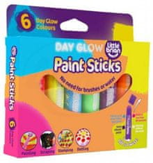 Little Brian Paint Sticks - Zářivé barvy 6 ks