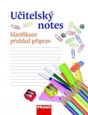 Učitelský notes - s motivem Psací potřeby