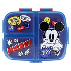 Stor Dělený plastový box na svačinu XL, MICKEY MOUSE, 50199