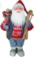 MAGIC HOME Santa s lyžemi 60 cm