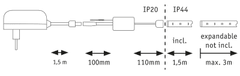 Paulmann PAULMANN MaxLED 250 LED Strip Smart Home Zigbee RGBW s krytím základní sada 1,5m IP44 9W 30LEDs/m 24VA 78865