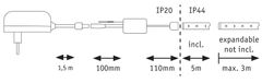 Paulmann PAULMANN MaxLED 250 LED Strip Smart Home Zigbee s krytím základní sada 5m IP44 18W 30LEDs/m měnitelná bílá 36VA 78870