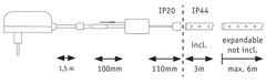 Paulmann PAULMANN MaxLED 250 LED Strip Smart Home Zigbee RGBW s krytím základní sada 3m IP44 15W 30LEDs/m 36VA 78866
