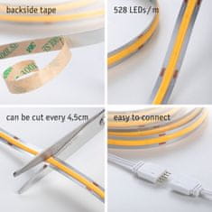 Paulmann PAULMANN MaxLED 1000 LED Strip Full-Line COB základní sada 3m 36W 528LEDs/m 2700K 50VA 71049