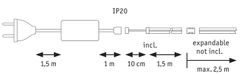 Paulmann PAULMANN MaxLED 1000 LED Strip Full-Line COB základní sada 1,5m 18W 528LEDs/m 2700K 40VA 71048