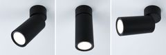 Paulmann PAULMANN LED stropní svítidlo 3-krokové-stmívatelné Turnal Coin 2700K 230V 6W stmívatelné černá mat 93089