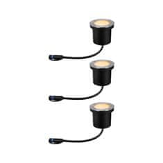 Paulmann PAULMANN Plug a Shine LED zemní svítidlo Floor základní sada neláká hmyz IP67 2200K 3x4,5W antracit 94717