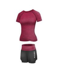 Merco Runner Short 2W fitness set plum, L