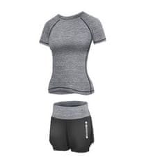 Merco Runner Short 2W fitness set šedá, L