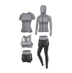 Merco Runner 5W fitness set šedá, XL