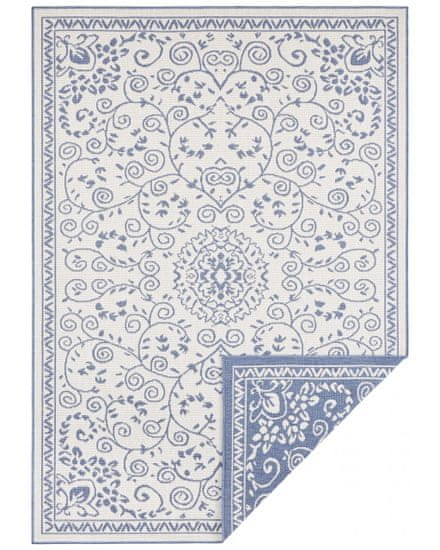 NORTHRUGS Kusový koberec Twin Supreme 103867 Leyte Blue/Cream – na ven i na doma