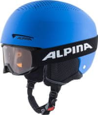 Alpina Sports lyžařská helma Alpina Zupo Set & Piney modrá 48 - 52 - zánovní