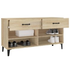 Greatstore Botník dub sonoma 102 x 35 x 55 cm kompozitní dřevo