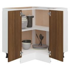 Vidaxl Kuchyňská skříňka hnědý dub 75,5x75,5x80,5 cm kompozitní dřevo