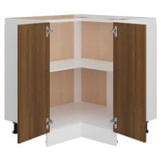 Vidaxl Kuchyňská skříňka hnědý dub 75,5x75,5x80,5 cm kompozitní dřevo