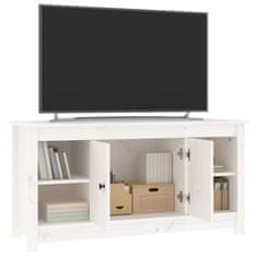 Vidaxl TV skříňka bílá 103 x 36,5 x 52 cm masivní borové dřevo