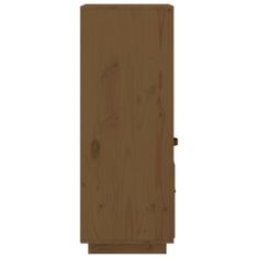 Vidaxl Skříň highboard medově hnědá 34x40x108,5 cm masivní borovice