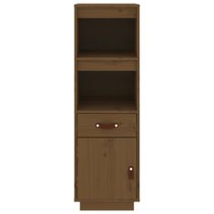 Vidaxl Skříň highboard medově hnědá 34x40x108,5 cm masivní borovice