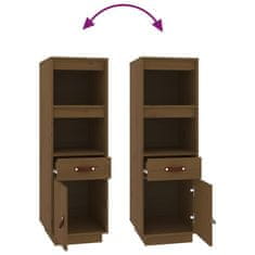 Greatstore Skříň highboard medově hnědá 34x40x108,5 cm masivní borovice